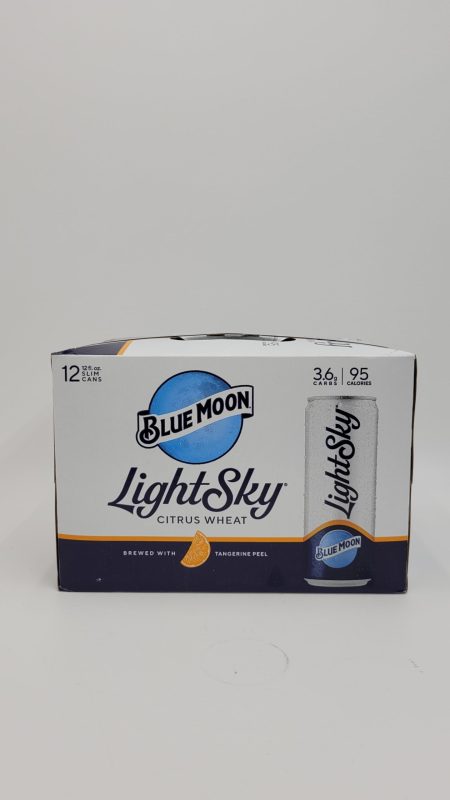 Blue Moon Light Sky Citrus Wheat 12 pack 12 oz can