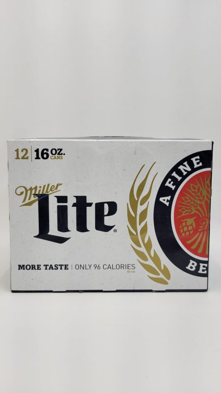 Miller Lite 12 pack 16 oz cans