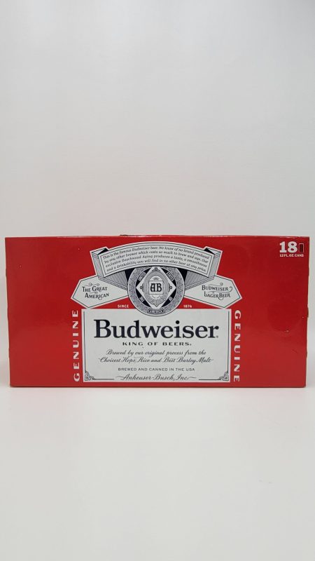 Budweiser 18 pack 12 oz cans