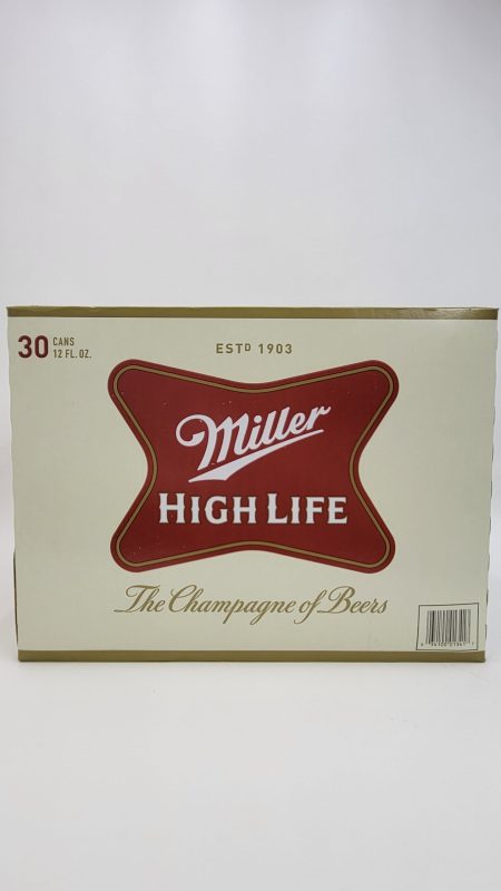 Miller High Life 30 pack 12 oz cans