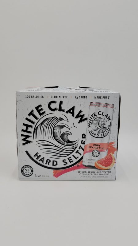 White Claw Hard Seltzer Ruby Grapefruit 6 pack 12 oz can