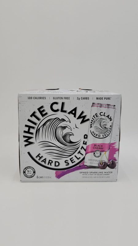 White Claw Hard Seltzer Black Cherry 6 pack 12 oz can