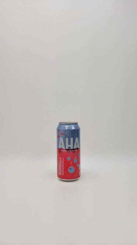 Aha Blueberry Pomegranate Sparkling Water 16 oz can