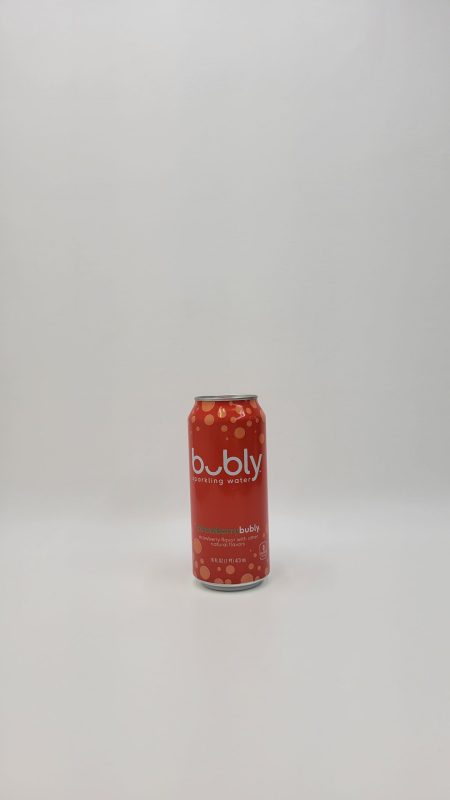 Bubly Strawberry Sparkling Water 16 oz can