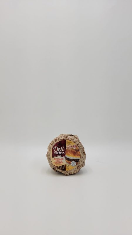 Deli Express Sausage Egg and Cheese between Croissant