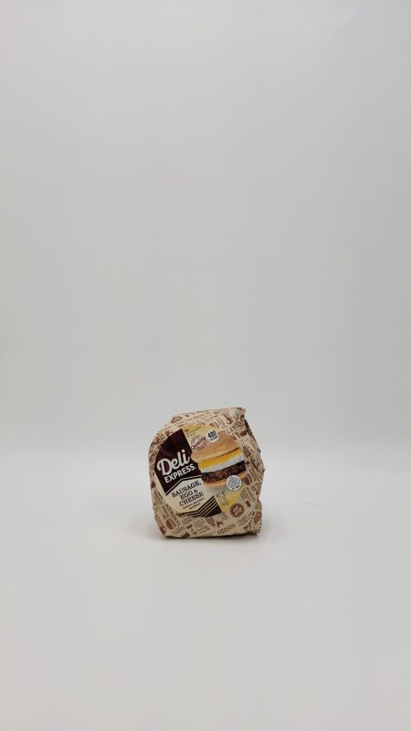 Deli Express Sausage Egg and Cheese between Pancakes