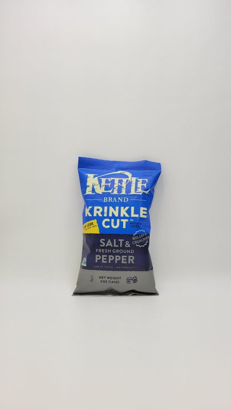 Kettle Krinkle Cut Potato Chips Salt & Pepper 5 oz bag