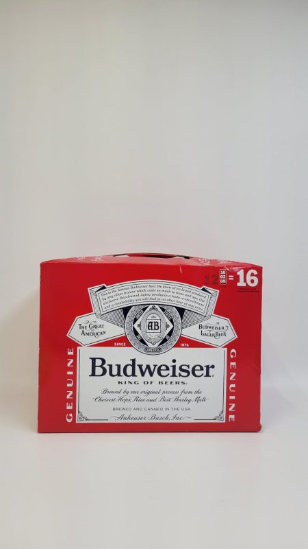 Budweiser 12 pack 16 oz cans