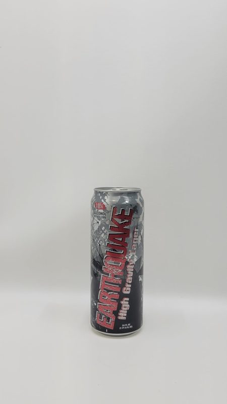 Earthquake high gravity lager 24 oz can